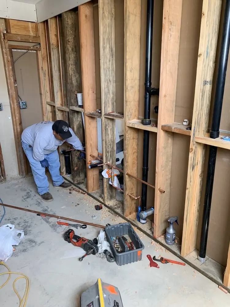 Commercial rough-in plumbing for Water Heater Replacement in Aladdin City